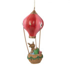 Clayre & Eef - Weihnachtsanhänger Heißluftballon: Rotkäppchen auf Rentier-Flug!