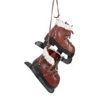 Clayre & Eef - Weihnachtsanhänger Schlittschuhe: Nostalgie auf Kufen! - 40 cm