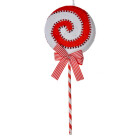 Clayre & Eef - XXL Weihnachtsanhänger Lutscher: Das süße Glitzer-Statement zum Fest!
