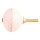Clayre & Eef - Diamant-Muster in Rosa! Keramik-Möbelknopf mit Gold-Akzent - ( ca. 4 x 3 cm)