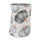 Clayre & Eef - Elegante Herbst-Deko! Runder Brotkorb mit modernem Kürbis-Muster - ( ca. 15 x 16 cm)
