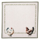 Clayre & Eef - Willkommen auf der Farm! Hennen-Servietten im Landleben-Set 6er Set - (40x40 cm)