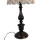Clayre & Eef - Märchenhafte Patina! Brocante-Tischlampe Schwarz-Grau - ( ca. 41x75 cm)