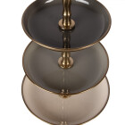 Clayre & Eef - Grauer Glamour: 3-Schicht Etagere in...