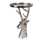Clayre & Eef - Wild-Eleganz: Silberne Deko-Schale...