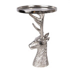 Clayre & Eef - Wild-Eleganz: Silberne Deko-Schale...