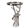 Clayre & Eef - Wild-Eleganz: Silberne Deko-Schale Hirsch-Skulptur mit Schale -  ca. 25 x 38 cm