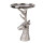 Clayre & Eef - Wild-Eleganz: Silberne Deko-Schale Hirsch-Skulptur mit Schale -  ca. 25 x 38 cm