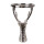 Clayre & Eef - Wild-Eleganz: Silberne Deko-Schale Hirsch-Skulptur mit Schale -  ca. 25 x 38 cm