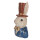 Clayre & Eef - Gentleman im Landhaus: Deko-Figur Hase im blauen Anzug für Dein Vintage-Cottage - 29 x 17 x 13 cm