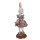Clayre & Eef - Landhaus-Ballerina: Deko-Figur Hase im Glitzer-Tutu für Dein romantisches Cottage - 35 x 15 x 14 cm
