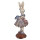 Clayre & Eef - Landhaus-Ballerina: Deko-Figur Hase im Glitzer-Tutu für Dein romantisches Cottage - 35 x 15 x 14 cm