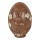 Clayre & Eef - Dekorations-Ei in Schokoladen-Optik, Braun Happy Easter mit Hasen- und Blütenrelief -  ca. 9x13 cm