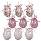 Clayre & Eef - Ostern Anhänger Set 9 Eier...