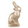Clayre & Eef - Ostern Dekofigur Oster-Hase Goldfarbig von - 11x5x22 cm
