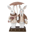 Clayre & Eef - Dekorationsfigur Oster-Hase Weiß...