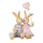 Clayre & Eef - Dekorationsfigur Oster-Hase Braun...