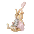 Clayre & Eef - Dekorationsfigur Oster-Hase Braun...
