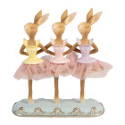 Clayre & Eef - Dekorationsfigur Ballerina-Hase Braun,...
