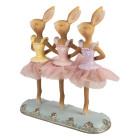 Clayre & Eef - Dekorationsfigur Ballerina-Hase Braun,...