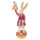 Clayre & Eef - Festliche Osterdeko: Hase im roten Mantel mit Torte - 14x10x30 cm