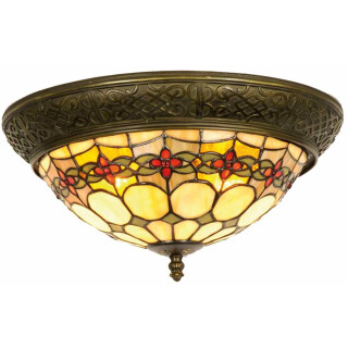 LumiLamp - Tiffany Deckenlampe Glaslampe ca.19 x 2x E14 Max. 40W 5LL-5355 -  ca. 38 cm