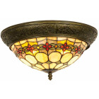LumiLamp - Tiffany Deckenlampe Glaslampe ca.19 x 2x E14...