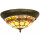LumiLamp - Tiffany Deckenlampe Glaslampe ca.19 x 2x E14 Max. 40W 5LL-5355 -  ca. 38 cm