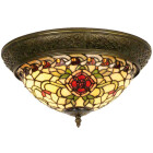 LumiLamp - Tiffany Deckenlampe Glaslampe ca.19 x 2x E14...