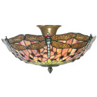 LumiLamp - Tiffany Lampe Leuchte Deckenlampe Glaslampe -...