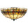 Tiffany Deckenlampe Glaslampe - H=23cm Ø=40cm Clayre & Eef 5LL-5416 E14/max 1*40W