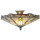 Tiffany Deckenlampe Glaslampe H=25cm Ø=40cm Clayre & Eef 5LL-5420