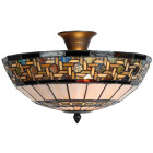 LumiLamp - Tiffany Deckenlampe Glaslampe ca. 25 x 2 x E14...