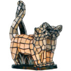 LumiLamp - Tiffany Stehlampe Lichtfigur Katzen 1x E14...