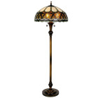 LumiLamp - Tiffany Bodenlampe Stehlampe E27/max 3 60W...