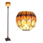 LumiLamp - Warme Lichtkugel: Tiffany Stehlampe in...