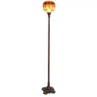 LumiLamp - Warme Lichtkugel: Tiffany Stehlampe in...