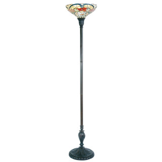 Tiffany Bodenlampe Stehlampe  ca. 175 x Ø 36 cm 1x E27 Max. 60W Lumilamp  5LL-5372