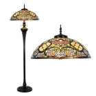LumiLamp - Romantische Rosen-Oase: XL Tiffany Stehlampe...