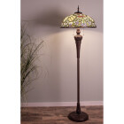 LumiLamp - Romantische Rosen-Oase: XL Tiffany Stehlampe...