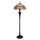 LumiLamp - Luxuriöse Rose: XL Tiffany Stehlampe...