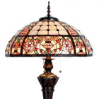 LumiLamp - Luxuriöse Rose: XL Tiffany Stehlampe...