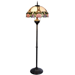 LumiLamp - Tiffany Bodenlampe Stehlampe 164 x 3 x E27 Max. 60W 5LL-5612 -  ca. 50 cm