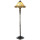 LumiLamp - Zeitlose Eleganz Bodenlampe: Tiffany Stehlampe Beige Bleiglas-Glanz für Ihr Zuhause -  ca. 46 cm