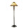 LumiLamp - Zeitlose Eleganz Bodenlampe: Tiffany Stehlampe Beige Bleiglas-Glanz für Ihr Zuhause -  ca. 46 cm