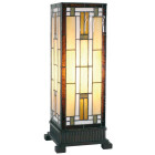LumiLamp - Tiffany Lichtsäule Stehlampe Tischlampe...