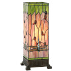 LumiLamp - Tiffany Lichtsäule Stehlampe Tischlampe 1...