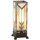 LumiLamp - Tiffany Lichtsäule Stehlampe Tischlampe 1...