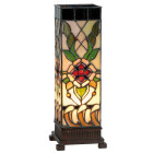 LumiLamp - Tiffany Lichtsäule Stehlampe Tischlampe 1...