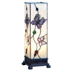 LumiLamp - Tiffany Lichtsäule Stehlampe Tischlampe...